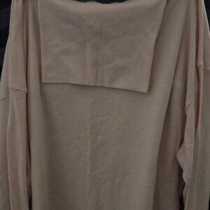 Vintage Venezia Blush Pink Cowl Neck Soft Knit Tunic Top